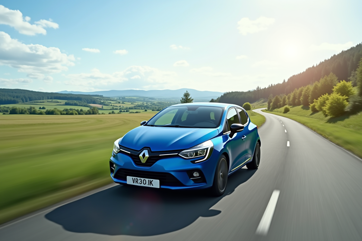 voiture bleue