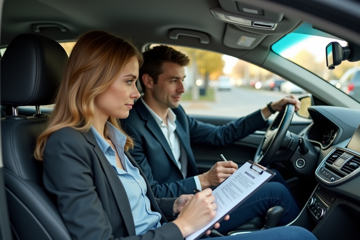 Jeune homme signant un document d